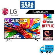 (FREE DELIVERY WITHIN KL/PJ) LG 65QNED92ASA  65'' QNED EVO MINILED 4K UHD SMART AI TV 65QNED92ASA / 
