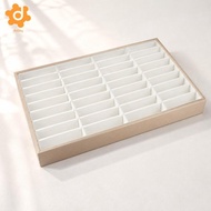 [utruiut0k] 2x Bracelet Organizer Tray Versatile Rectangle Bangle Display Holder 20 Slots Jewelry Ba
