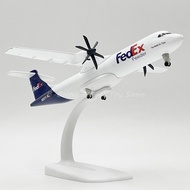1:140 Diecast Metal Model Plane Toy ATR 72-600 FedEx Transport Airplane Airfreight Miniature Replica