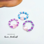 Pink Love Beads Ring || Pink Love Bead Ring