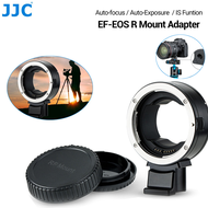 JJC EF-EOS R ตัวยึดติดโฟกัสอัตโนมัติตัวแปลงอะแดปเตอร์สำหรับ Canon EF/S เลนส์สำหรับกล้อง Canon EOS R50 R10 R8 R7 R6เครื่องหมาย R6 II R5C R3 R R5 RP และอีกมากมายกล้องติดตั้ง RF ก่อสร้างโลหะทนทานและมีขาตั้งกล้องที่ถอดออกได้มี1/4 -20เธรด