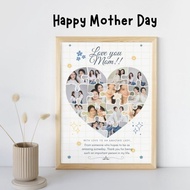 Scrapbook Photo Frame Gift can be 1st anniversary Farewell Birthday Wedding Graduation by hiialfi