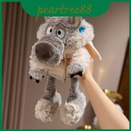 Charming Gray Wolf Plushie Perfect Sleep Companion Buddy And Cuddle