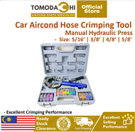 TOMODACHI DIY Car Aircond Hose Crimping Tool | 5/16 3/8 4/8 5/8 | Heavy Duty & Excellence Crimping P