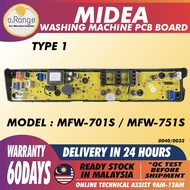 MFW-701S / MFW-751S MIDEA Washing Machine PCB Board (CONTROL BOARD) PANEL BOARD MFW701 MFW751