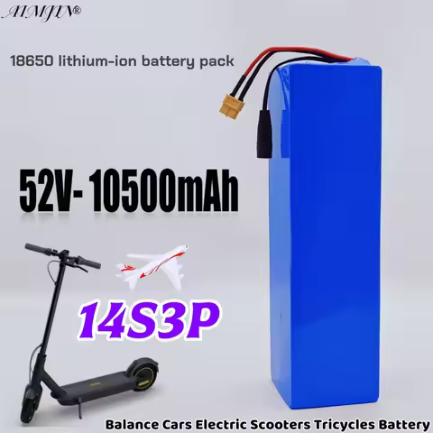 original 18650 14S3P battery pack 52V 10500mAh rechargeable battery