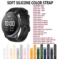 Ready Stock Soft Silicone Sport Strap - Haylou RS3 RS5 Solar Ultra 5 4 Lite 4S S6 S8 Watch 2 Pro Iro