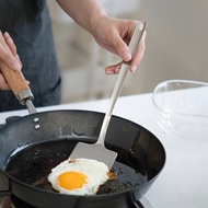 日本霜山 304不鏽鋼一體成形煎鏟/鍋鏟-27.5cm