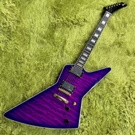 Gibson Explorer Electric Guitar Purple Qulited Maple Professional Guitar