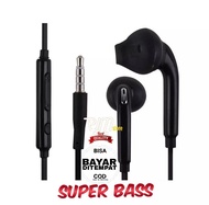 PJM Samsung Headset Original With Mic S6 / S 7 / S8 Earphone Super Bass - Hitam