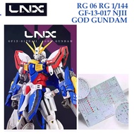 [LNX] RG06 RG 1/144 GF-13-017 NJII GOD GUNDAM WATER SLIDE DECAL