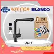 Blanco - Linus-S Kitchen Sink Hot & Cold Water Mixer Tap Smart Control / Anthracite & Black Matt