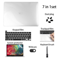 7 in 1【Fast Ship】6in1 Starlight 13 Air M2 11 Case Crystal Cover For 13.3 Macbook 15 Pro 14 Touchbar 