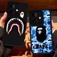 S99 Bape Shark Casing for OPPO A79 A3X A3 A5 A5I Pro A5X 5G black