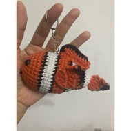 Crochet Nemo/Clownfish Keychain Crochet Keychain