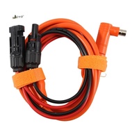 Solar Panel Extension Cord, 2m DC 8mm Adapter Cable with Solar Connector to DC7909/8020 Male Plug, T
