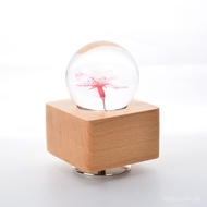 Music Box Music Box Music Box Girl Music Box Music Box Luminous Gift Preserved Flower Decoration Fre