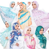 BAWAL SATIN PRINTED SHAWL SATIN PRINTED BAWAL BIDANG 45 SHAWL PANJANG