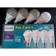 PHILIPS LED Essential E27 White 5w, 7w, 9w, 11w 4CT/