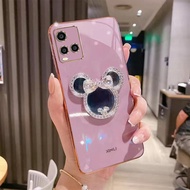 เคสสำหรับ โทรศัพท์ VIVO T1X Y33S Y21 Y33T Y21S Y21T มีกระจก