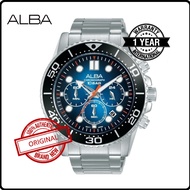 ALBA Men Chronograph Stainless Steel Date Watch VD53-X392THCBLU