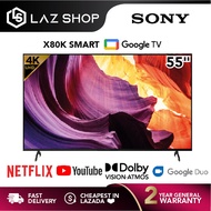 Sony 55 Inch 4K UHD Google TV KD-55X80K | Netflix Android TV | HDR Dolby Vision Dolby Atmos | 55" Sm