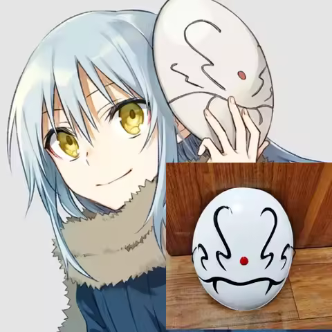 Rimuru Tempest Mask Cosplay Anime That Time I Got Reincarnated As A Slime Full Face Helmet Halloween