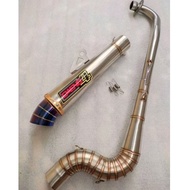 DAENG 4 EXHAUST RACING 1SET OPEN Spec FOR XRM 110/125 WAVE 100/110/125 BONUS SYM KRISS FURY REUSI RA