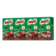 Milo UHT Chocolate Malt Packet Drink 4 X 125ml