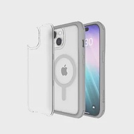 Solide iPhone 15 維納斯抗菌軍規防摔磁吸手機殼(附透明霧面背蓋) 雅痞灰
