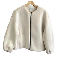 Ebure Blouson Jacket ivory Size 3 Women Long sleeves Direct from Japan Secondhand