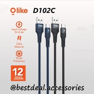 Olike D102C USB - C Data Cable 1M Braided Fast Charging D102 TYPE C FAST CHARGING