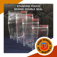 Clear Ziplock Standing Pouch Plastic Thick Double Sealer 12x20 Plastic Clip/ 14x22 Snack Plastic/ 16