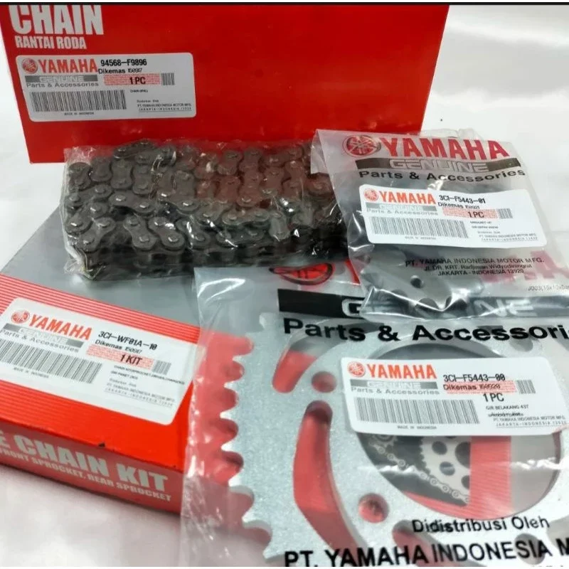 GEAR SET PAKET+ RANTAI KIT ORIGINAL YAMAHA MOTOR VIXION OLD LAMA 3C1