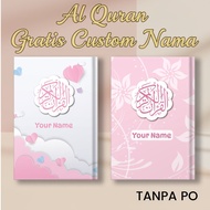 Custom Quran Free Write Name Cover Size A5 A6 Translation Word Tajweed Color Block Hardcover