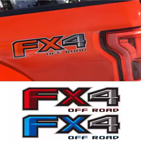 Pair 3D FX4 Off Road Replacement Stickers Bedside Body 4x4 Truck Decal Vinyl for Ford F150 F250 F350