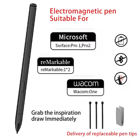 Electromagnetic Pen For Microsoft Suface:pro1 pro2 ReMarkable1 2 Waecom OME Samsung Galaxy Tablet Ta