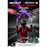 WORKS BRISK SPARK PLUG SILVER RACING S-9 & X-LINE RACING X-9
