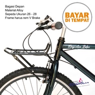Bagasi Depan Rak Depan Sepeda MTB Gunung Fixie Sepeda UK 26-28 Alloy