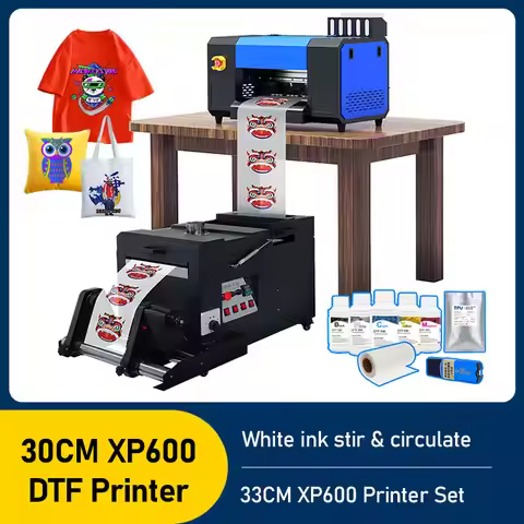 XP600 DTF Printer A3 30cm XP600 DTF Transfer Printer Direct Transfer Film to A3 T-shirt Printer For 