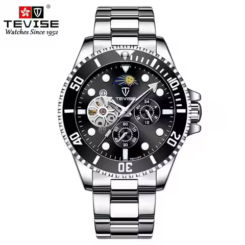 TEVISE Fashionable Mechanical Business Gentleman Men's Watch Valentine's Day Gift for Men