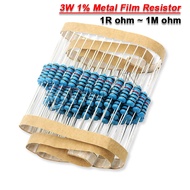 20PCS 1W Metal Film Resistor 10R 22R 47R 100R 330R 470R 1K 4.7K 10K 22K 47K 100K 330K 470K 1 2 10 22