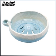 Easy Clean Fruit Serving Bowl Fruit Washing Strainer for Kitchen Ceramic Berry Washing Bowl with Dra