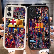 DJ-22 FC Barcelona Silicone Casing black and white for OPPO A98 A18 A38 A17K A78 A60 F23 A58 5G 4G