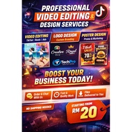 Professional Video Editing & Logo Design Service | TikTok Ads | Poster Design Malaysia
