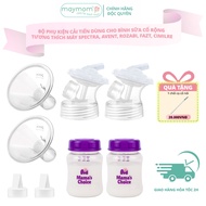 Maymom Brand Improved Breast Pump Accessories For Spectra, Avent, Fazt, Rozabi, Hopper Size 10-32mm