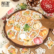 46 Pcs/box Cute Fall Stickers Scrapbooks Laptop Harvest Stickers Thanksgiving Pumpkin Stickers For S