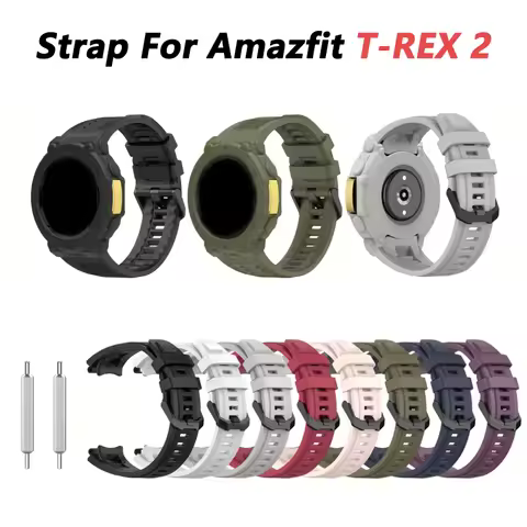 Strap for AMAZFIT T-Rex 2 Replacement for Man Adjustable Sport Strap Band with Removal Tool for Amaz