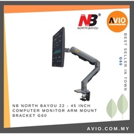 NB North Bayou 27"~45" 27 32 36 42 43 45 Inch LED LCD TV Monitor Table Desk Single Arm Bracket G60