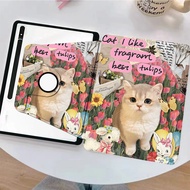 เคสฝาพับ Samsung Galaxy Tab S6 Lite+Galaxy Tab S9/S7/S8+Galaxy Tab A9/A8/A9plus+Galaxy Tab S9+/S8+/S7+/S7FE/S9FE ลูกสุนัขน่ารักฟังก์ชั่นการหมุน 360 องศาการปรับมุมฟรี